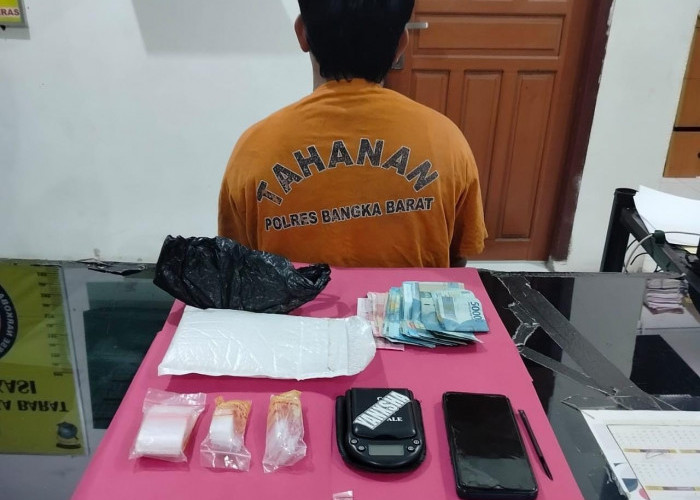 Rumah Pengedar Sabu di Tempilang Digerebek