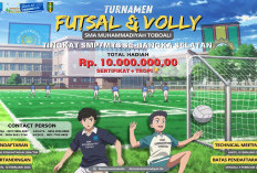 SMA Muhammadiyah Toboali Gelar Turnamen Futsal dan Bola Voli; Total Hadiah Rp10 Juta