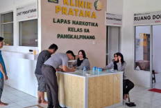 Dukung P4GN, Lapas Narkotika Pangkalpinang Rutin Tes Urine Pegawai dan Warga Binaan