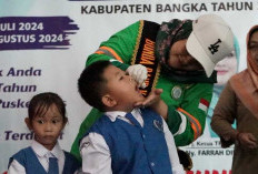 Pj Bunda PAUD Bangka Launching Pelaksanaan PIN Polio 2024