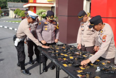 Kompol Ayu Cek 55 Senpi Personel Polres Bangka