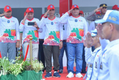 Pawai Indah & Parade Drumband HUT RI di Kabupaten Bangka Meriah 