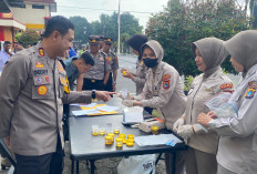 Seluruh Anggota Polres Bangka Jalani Tes Urine Dadakan