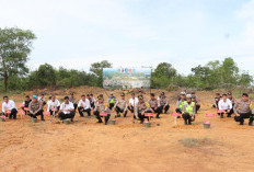 Polres Basel Tanam Pohon di Lahan Eks Tambang
