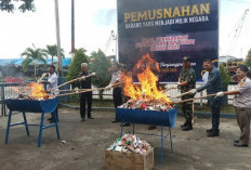 Bea Cukai Tanjungpandan Musnahkan 50.244 Batang Rokok Ilegal
