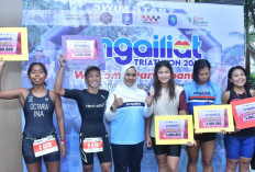 Rashif Amila Yaqin dan Jingga Salimul Aqidah Juara Sungailiat Triathlon 2024