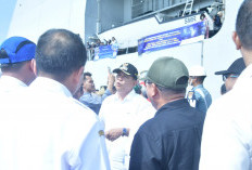 Dilepas Tim Pimpinan Babel, KRI Semarang 594 Angkut Ribuan Penumpang Arus Balik Lebaran