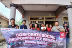 Honda Babel Bantu Warga Terdampak Kebakaran
