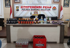 12 Tersangka & 100 Minuman Keras Diamankan OPS Pekat Menumbing