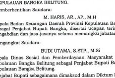 Kabar Pergantian PJ Bupati Bangka, Ini Penjelasan Biro Pemerintahan Pemprov Babel