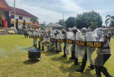 Latihan Dalmas Polres Bangka, Antisipasi Gangguan Kamtibmas