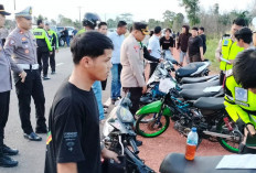 Terlibat Balap Liar Sepuluh Motor Diangkut ke Mapolres 