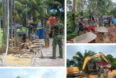 TMMD Pulau Lepar, Pemasangan Titik Beton Drainase, Pengeboran Air Bersih Hingga Renovasi RTLH