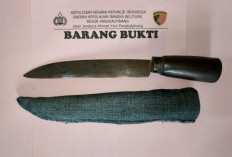 Suami Serang Istri Diringkus Buser Naga  Pisau Karat Jadi Barang Bukti