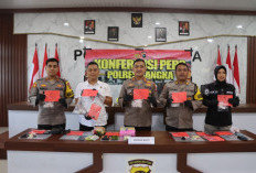 Enam Kasus Narkotika Terungkap, 7 Orang jadi Tersangka