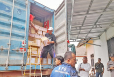 Kontainer Berisi 1241 Koli Surat Suara Pemilu Tiba di Bateng, Ini Rinciannya