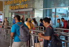 Arus Mudik di Bandara Depati Amir Meningkat