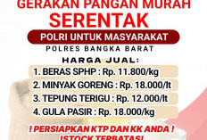 Polres Bangka Barat Gelar Pangan Murah