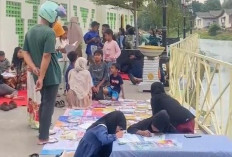 Tiga Srikandi Toboali Rutin Gelar Lapak Baca Buku untuk Gerakan Literasi di Bangka Selatan