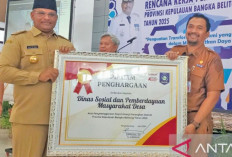 Dinsos PMD Babel Terima Peringkat I di Raport Kinerja Tahun 2023