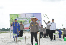Hijaukan Lingkungan Polres Bangka Tanam 500 Pohon
