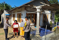 Polsek Pemali Bantu Korban Puting Beliung Sempan 