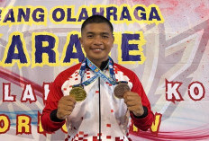 Karateka Bripda Raih 2 Medali di Porkot Pangkalpinang, Naufal Fadilah: Terima Kasih  Brimob Babel 