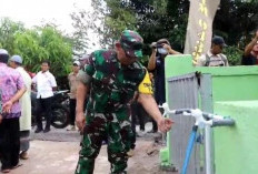 Tim Wasev TNI AD Tinjau Progres Pembangunan TMMD di Penutuk