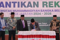 Fadillah Sabri Kembali Jadi Rektor Unmuh Babel 2024-2028