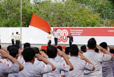 Peringati HUT ke-80 RI, PT Timah Gelar Upacara di Pabrik dan Kantor Pusat