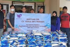 Bantu Warga, Perusahaan Grup   Thamron Bagi-Bagi Beras Gratis