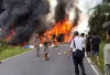 Ngeri! Laka Maut Bus Vs Mobil Tangki BBM di Musi Rawas Utara, 16 Tewas Terpanggang